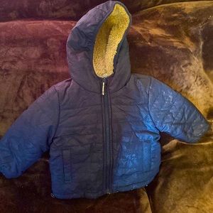 London Fog Fleece Lined Puffer Jacket with Hood